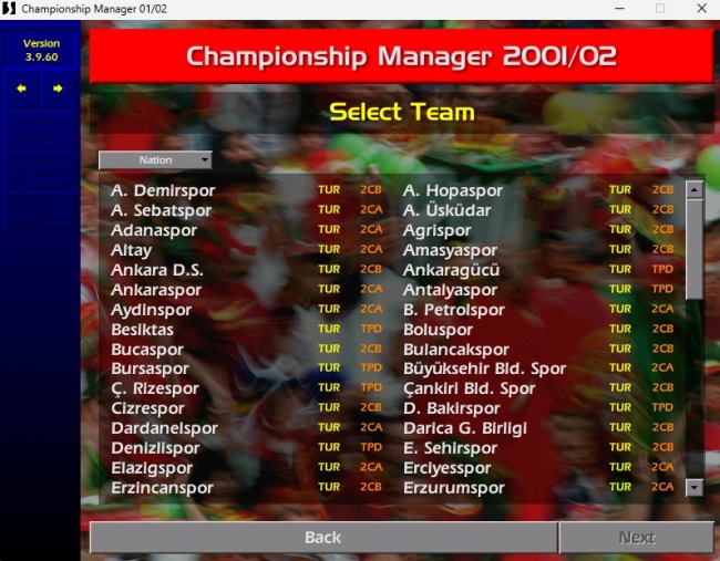 Championship Manager 2001/2002 Ücretsiz İndir