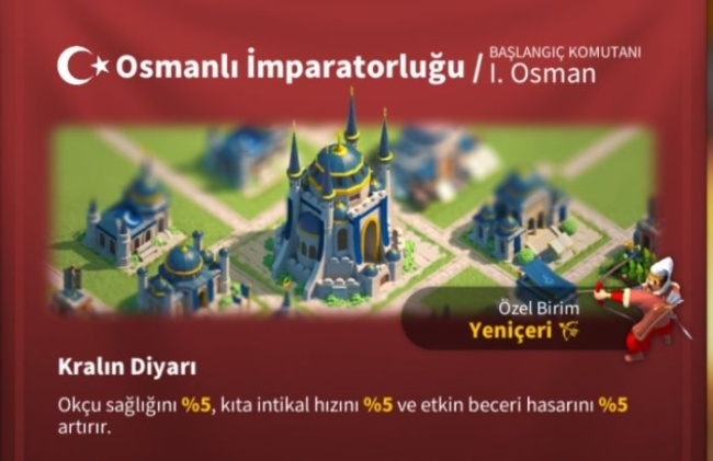 Rise of Kingdoms Medeniyetler ve Özellikleri
