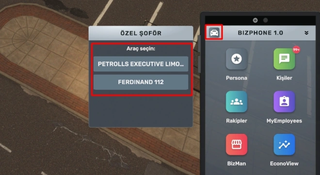 Big Ambitions, &Ouml;zel Şof&ouml;r &Ccedil;ağırma