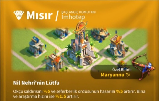 Rise of Kingdoms Medeniyetler ve Özellikleri Rise of Kingdoms Medeniyetler ve Özellikleri